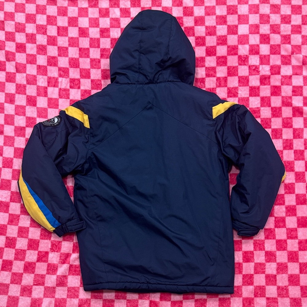 Vintage Weatherproof Expedition Kids Jacket in Navy, Yellow, and Blue - Picture 7 of 8